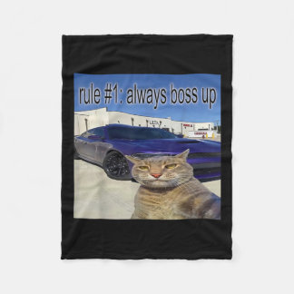 Regel 1 Immer die witzige Katze mit eigenem Ding a Fleecedecke