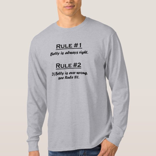 Regel Betty T-Shirt (Vorderseite)