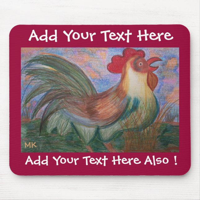 Regel der Roost-Vorlage Mousepad (Vorne)