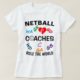 Regel für die Position von Netball-Trainern für  T-Shirt