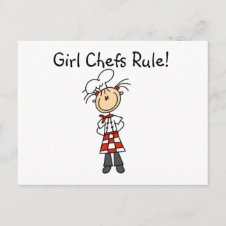 Regel für Girl-Koch Postkarte