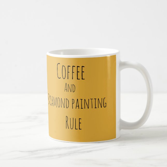 Regel für Kaffee- und Diamantmalerei Kaffeetasse (Rechts)