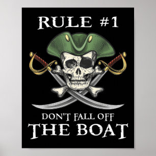 Regel Nr. 1: Nicht aus dem Party des Bootskreuzfah Poster