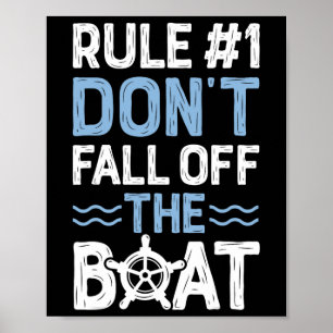 Regel Nummer 1 Nicht vom Kreuzfahrtschiff fallen Poster