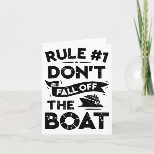 Regel Nummer 1 Nicht vom Schiff abstürzen C Karte