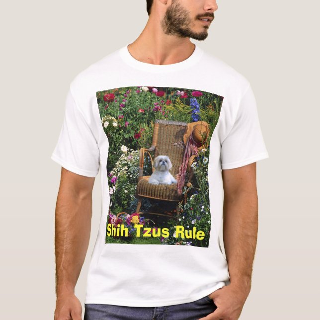 Regel-T - Shirt-Garten Shih Tzus T-Shirt (Vorderseite)