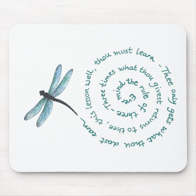 Regel von 3 - das Gesetz der Hexe - Wiccan Rede Mousepad (Vorne)