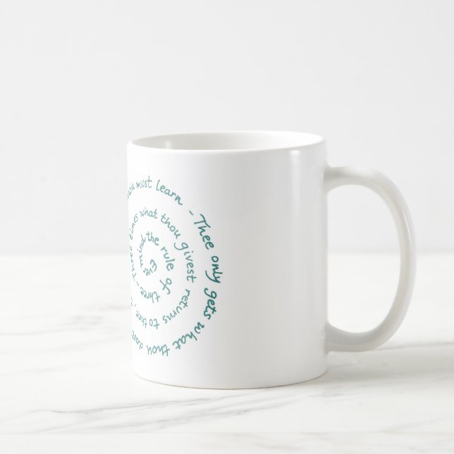 Regel von 3 - das Gesetz der Hexe - Wiccan Rede Tasse (Rechts)