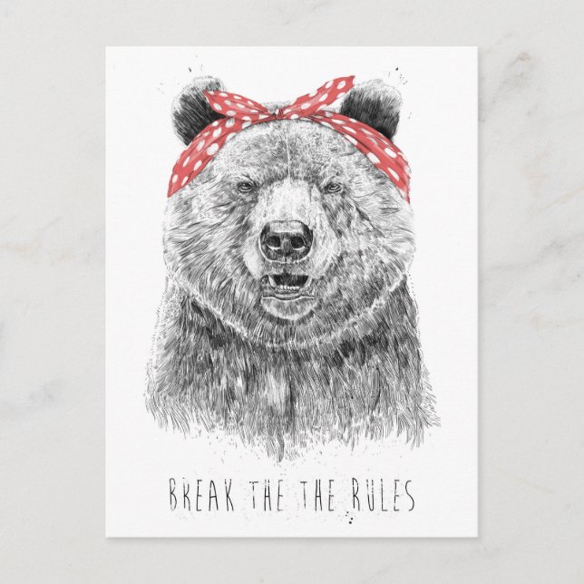 Regelbruch Postkarte (Vorderseite)