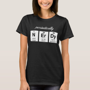 Regelmäßig Nerdy Element-Symbole T-Shirt