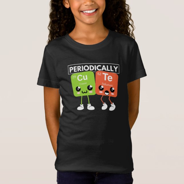 Regelmäßig Niedliche Periodische Tischelemente Fun T-Shirt (Vorderseite)
