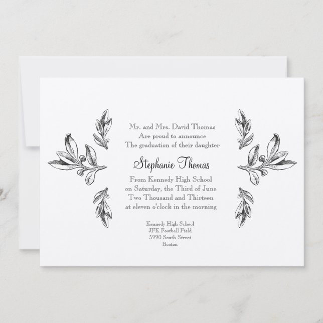 Regelmäßige Ankündigung oder Einladung (Vorderseite)