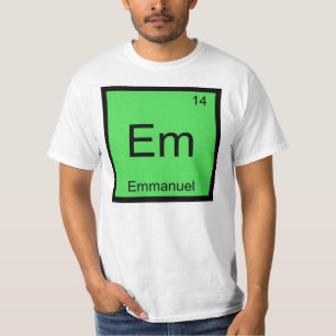 Regelmäßige Tabelle Emmanuel Name Chemistry Elemen T-Shirt