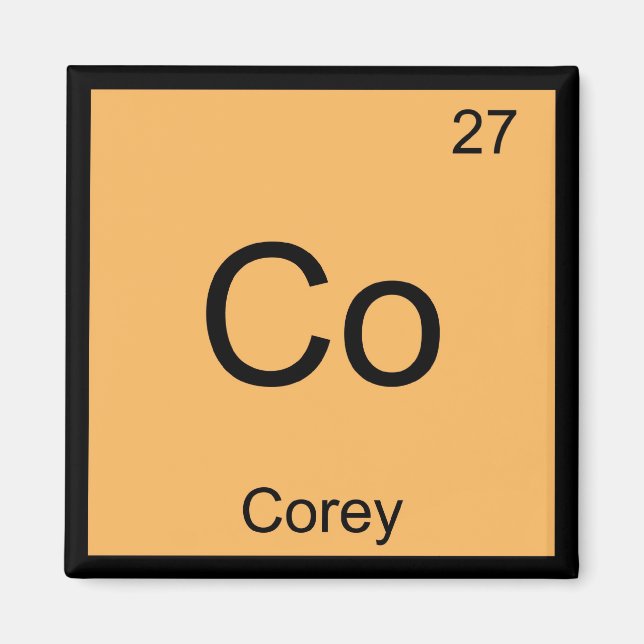 Regelmäßige Übersicht über den COREY-Namen des che Magnet (Vorne)