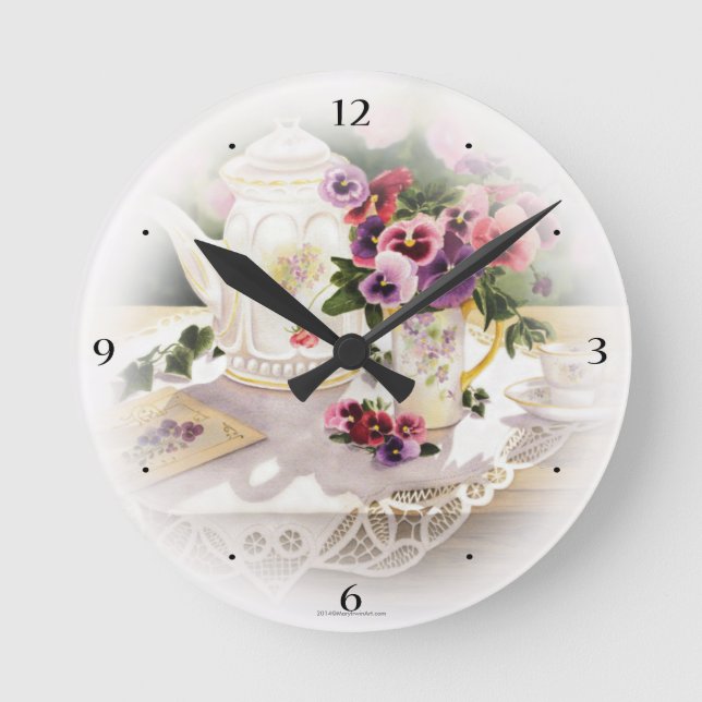 Regelmäßige Wanduhr mit Malerei des (Vorderseite)