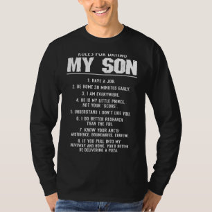 Regeln, die meinen Sohn für Männer zum Vater Verab T-Shirt