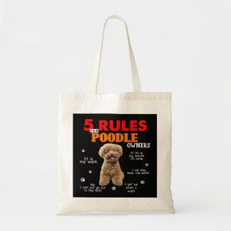 Regeln für Besitzer von Poodle Tragetasche