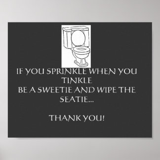 REGELN FÜR DAS BADEZIMMER POSTER