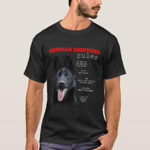 Regeln für den Besitzer eines schwarzen Hirten T-Shirt