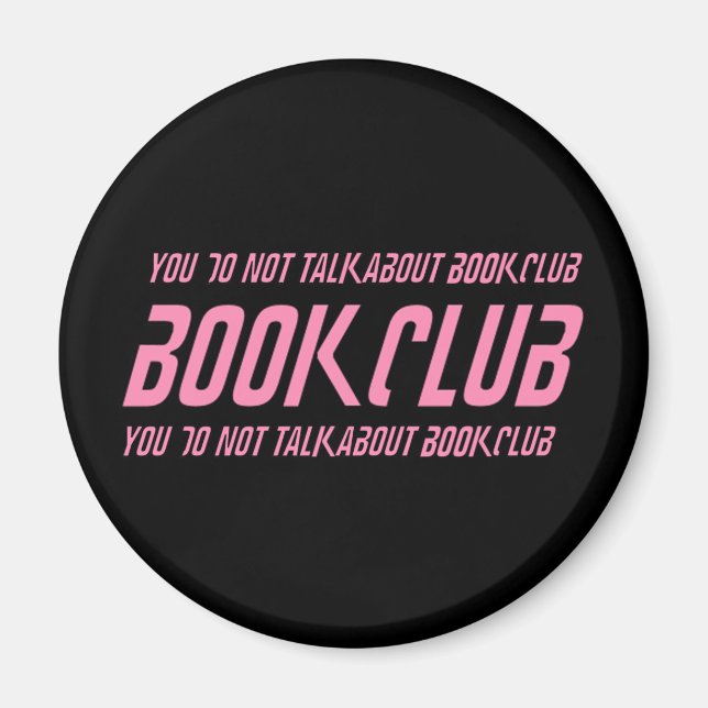 Regeln für den Buchclub Magnet (Vorne)