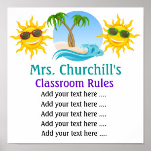 Regeln für den Unterricht von Lehrern durch den SR Poster