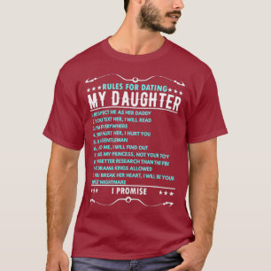 Regeln für den Vater Verabredend Tochter T-Shirt
