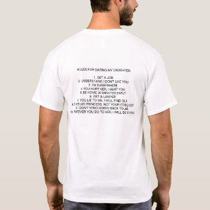 Regeln für die Verabred meiner Tochter T-Shirt