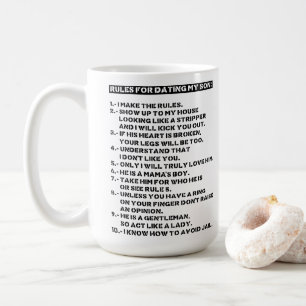 Regeln für die Verabredung mit meinem Sohn Kaffeetasse