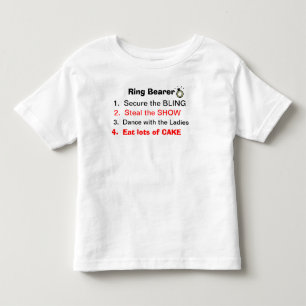 Regeln für einen T - Shirt eines Ringträgers