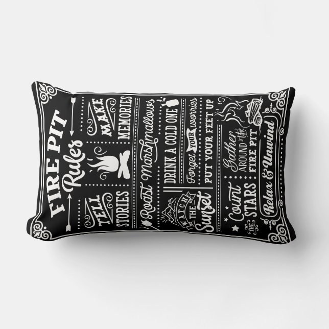 Regeln für Feuerlöschanlagen - beige Lendenkissen (Vorderseite)