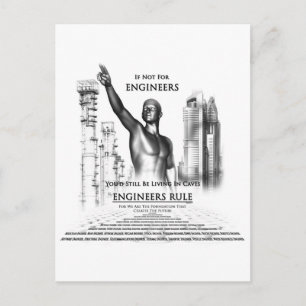 Regeln für Ingenieure Postkarte