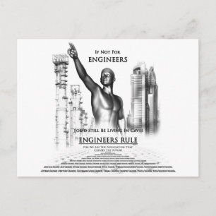 Regeln für Ingenieure Postkarte
