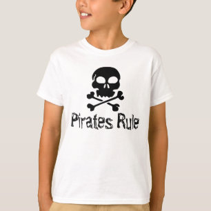 Regeln für Kinder-Shirt-Piraten T-Shirt
