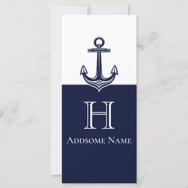 Regeln für Mieter von Nautic Navy Blue Anchor (Vorderseite)