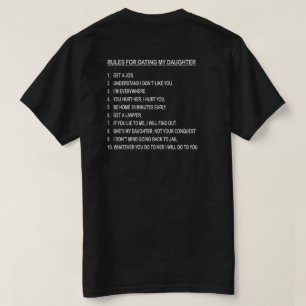 REGELN FÜR VERABREDETEN MEINE TOCHTER T-Shirt
