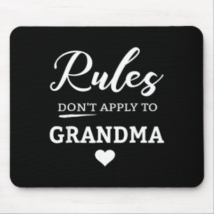 Regeln gelten nicht für Oma Mousepad