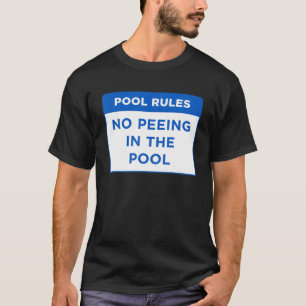 Regeln im Pool-Word-Design kein Pech T-Shirt