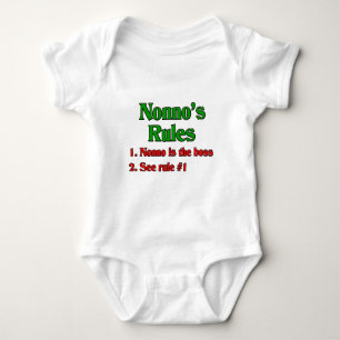 Regeln von Nonno (italienischer Großvater) Baby Strampler