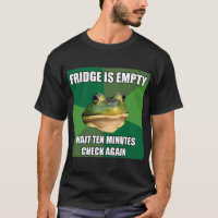 Regelwidriger Bachel Frosch-leerer Kühlschrank