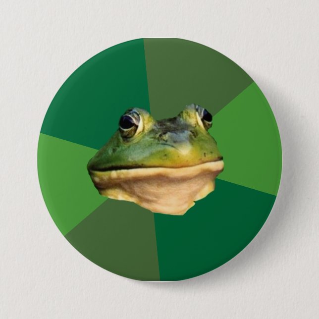 Regelwidriger Junggeselle-Frosch Button (Vorderseite)