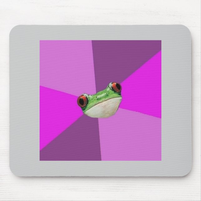 Regelwidriges Bachelorette Frosch-Ratetier Meme Mousepad (Vorne)
