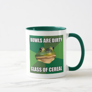 Regelwidriges Junggeselle-Frosch-Glas Getreide Tasse