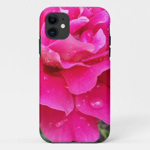 Regen auf Blütenblättern iPhone 11 Hülle