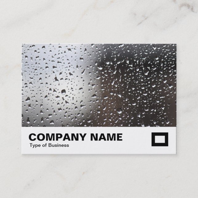 Regen auf einem Fenster Visitenkarte (Vorderseite)