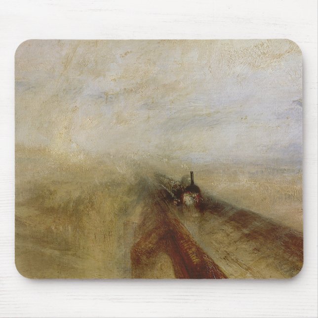 Regen-Dampf Josephs Mallord William Turner | und Mousepad (Vorne)