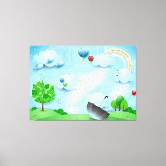 Regen der Blume Leinwanddruck