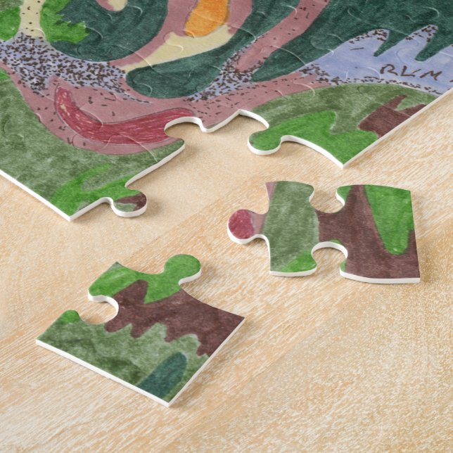 "Regen Drop" Abstrakte Kunst Puzzle (Seite)