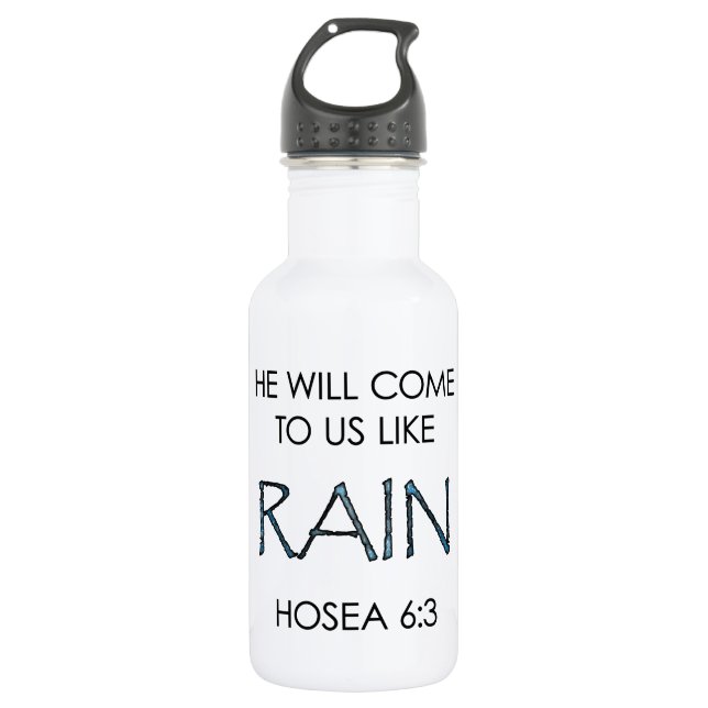 Regen Edelstahlflasche (Vorderseite)