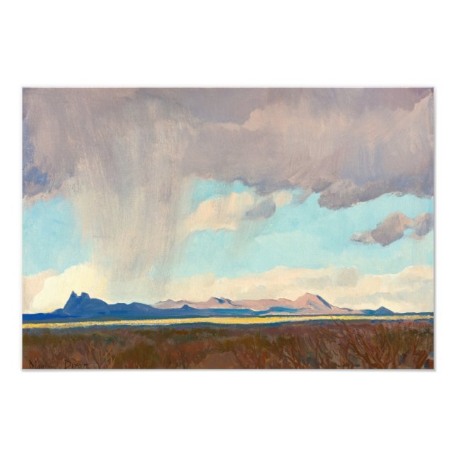 Regen für den Golf von Maynard Dixon Fotodruck (Vorne)