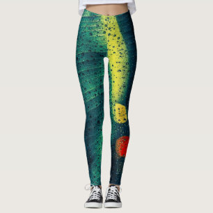 Regen getönt grün leggings